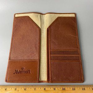 Leeman Designs Marriottt Brown Leather Passport/Boarding Case